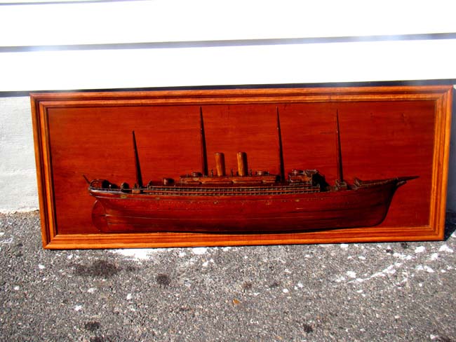 A fine antique American Half-Hull Model of an auxulliary Sail and Steamship circa 1885 — image 2